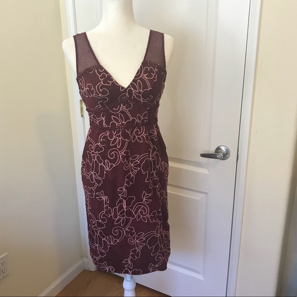 NWT Anthropologie Ariana Lace Column Dress Size 0 - Picture 4 of 7